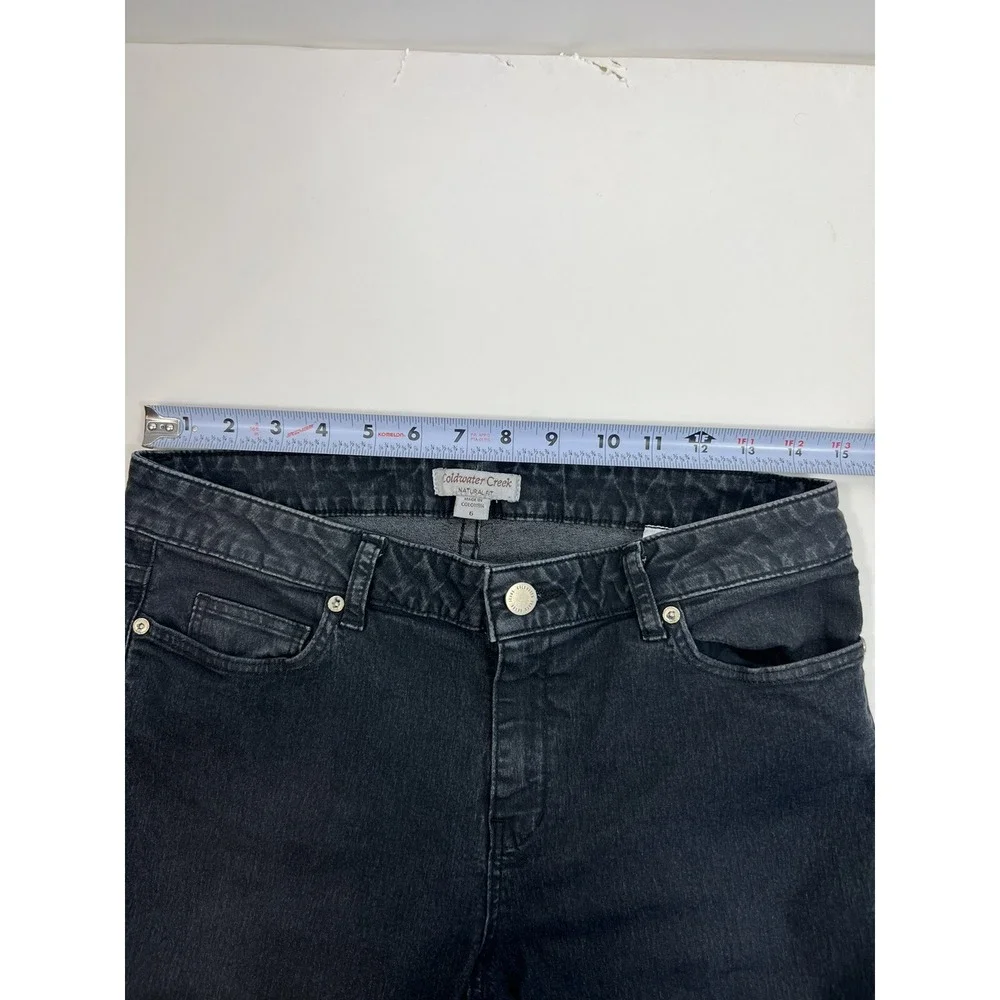Coldwater Creek Jeans Women's‎ Size 6 Black Natural Fit Stretch 5 Pocket
